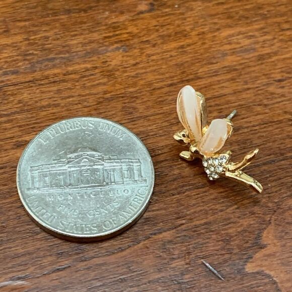 Fairy Tinkerbell Studs, Fairycore Angel Wings Tinker Bell Unisex Dainty Earrings - Picture 11 of 11